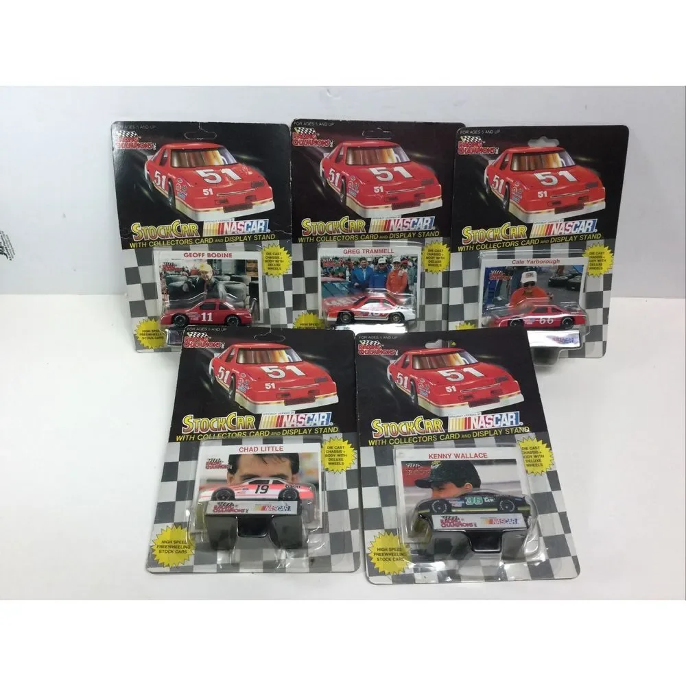 Nascar Racing Champions Stock Car 1/64 Yarborough #66 Wallace #36 #11‎ #18 #19